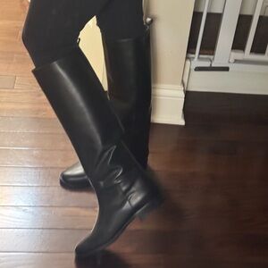 Via Roma 15 Almond Toe Riding Boots EU 39 US9